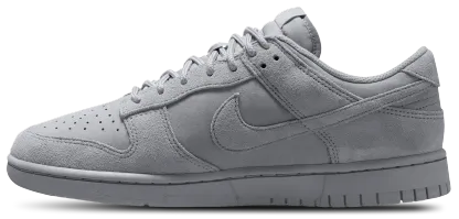 Nike Dunk Low Retro Se Nubuck - Wolf Grey/Wolf Grey - Image 2