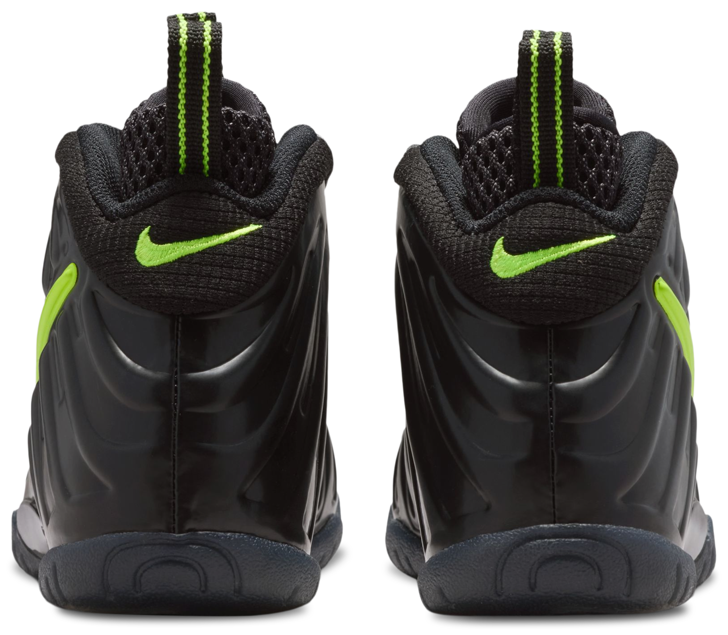 Nike Little Posite Pro 童款 - Voltage Yellow/Black - Image 3