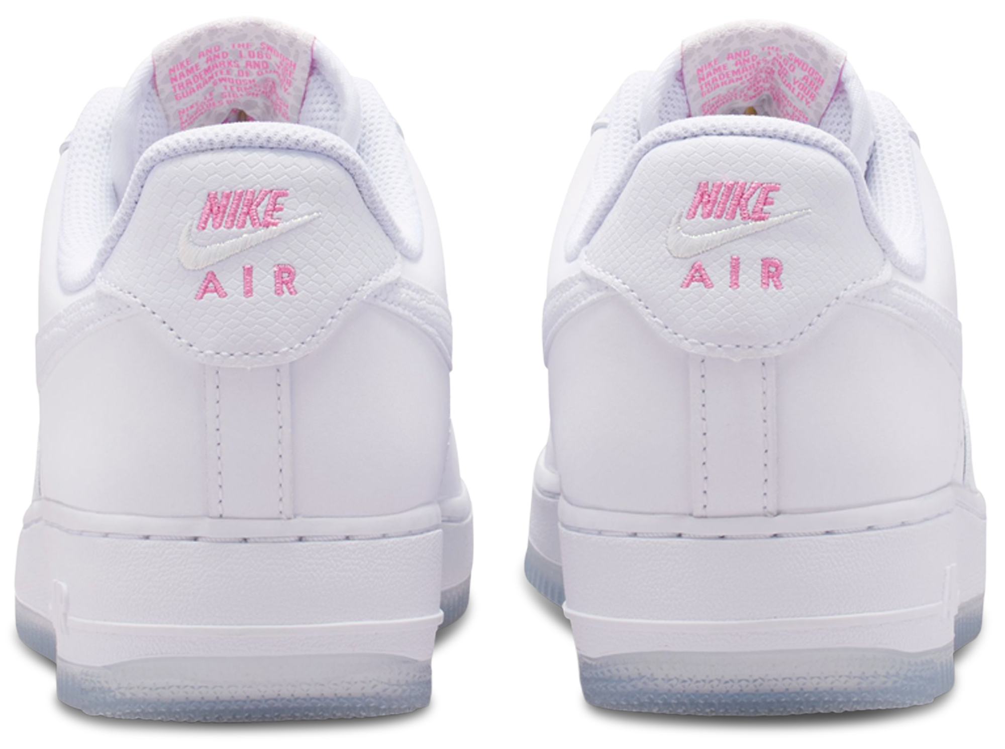 Nike Air Force 1 '07 FL1 - White/White/Lotus Pink - Image 3