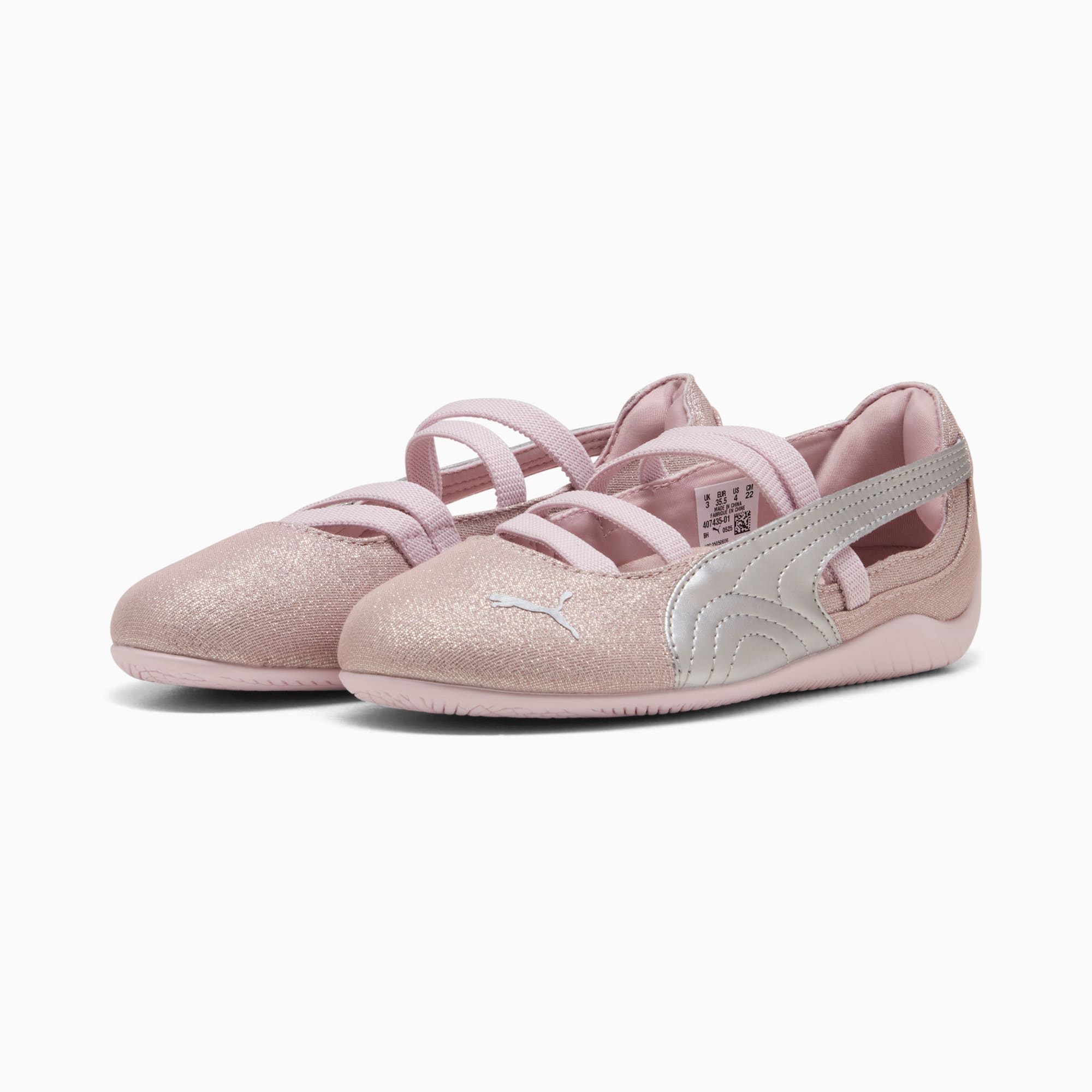 Speed Ballet Let It Shine Big Kids' Sneakers - Misty Pink-Powder Pink - 4