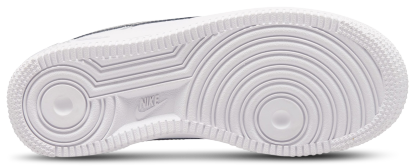 Nike Air Force 1 Low 童款 - White/Silver/Black - Image 4