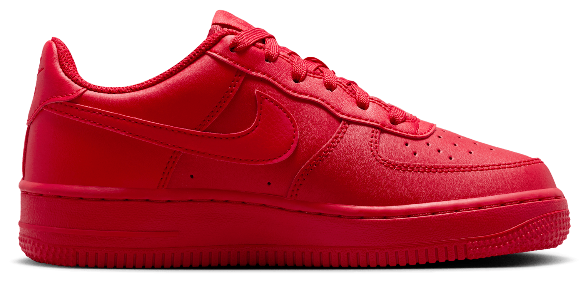 Nike Air Force 1 童款 - Red/Black - Image 1