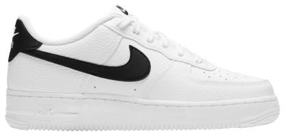 Nike Air Force 1 Low 童款 - White/Black - Image 1