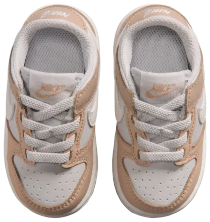 Nike Dunk Low 童款 - White/Silver - Image 4