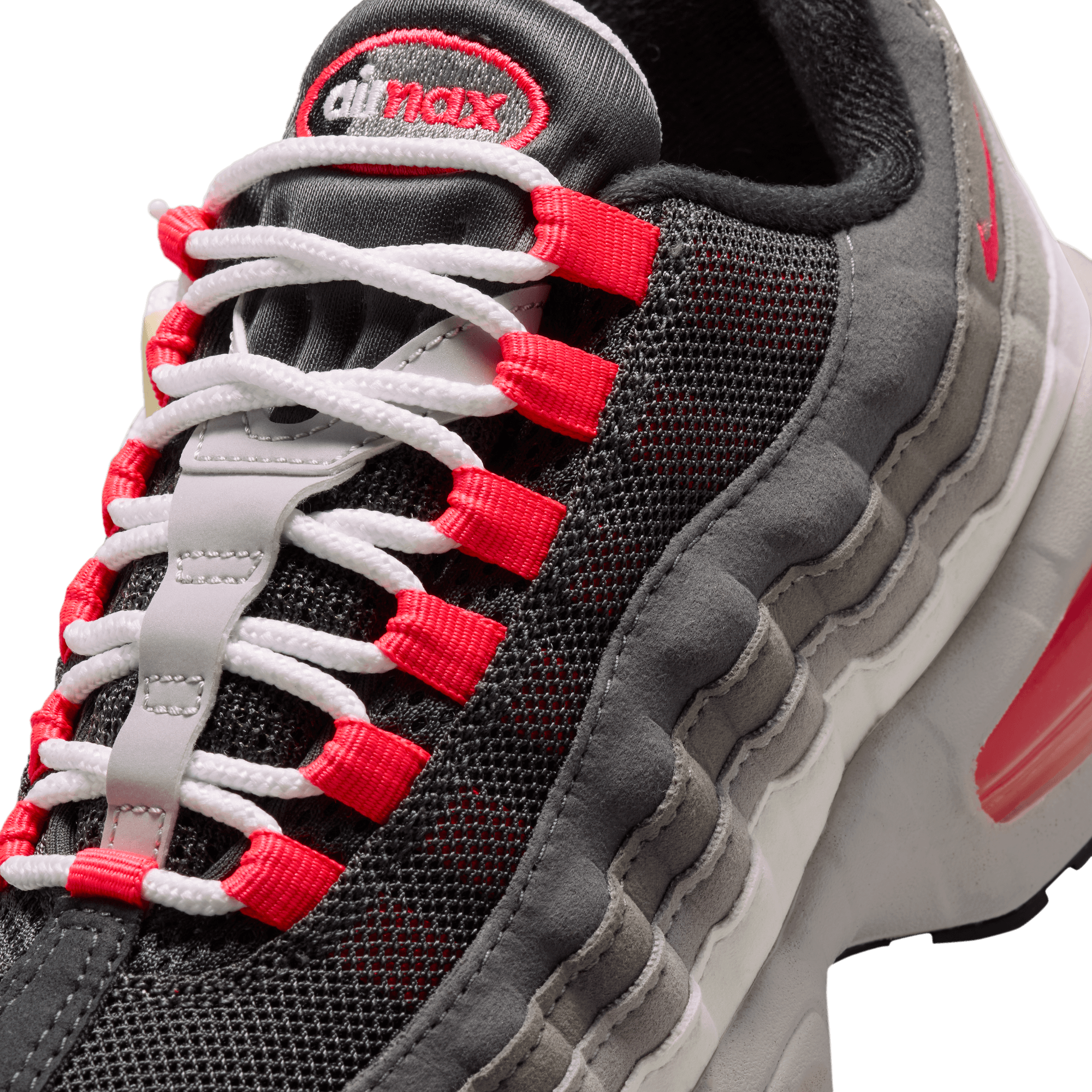 Nike Air Max 95 童款 - Anthracite/Solar Red - Image 7