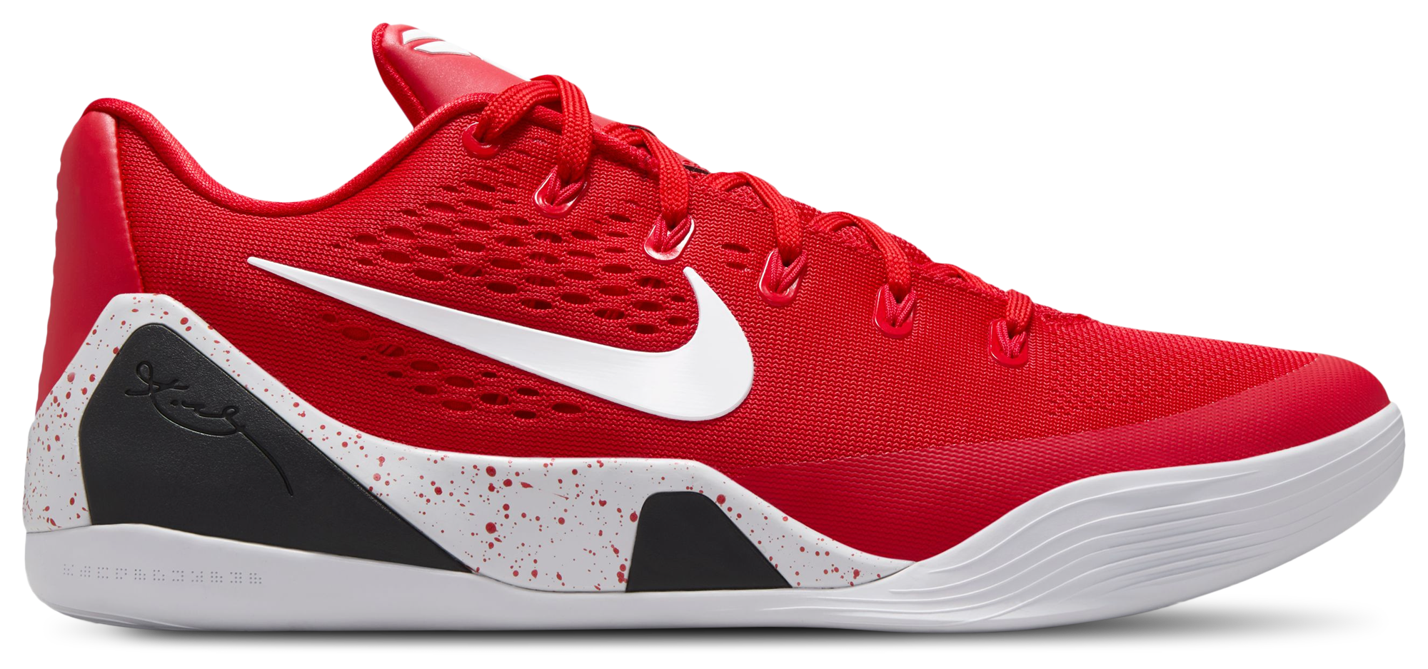 Nike Kobe 9 Elite Low EM - University Red/White - Image 1