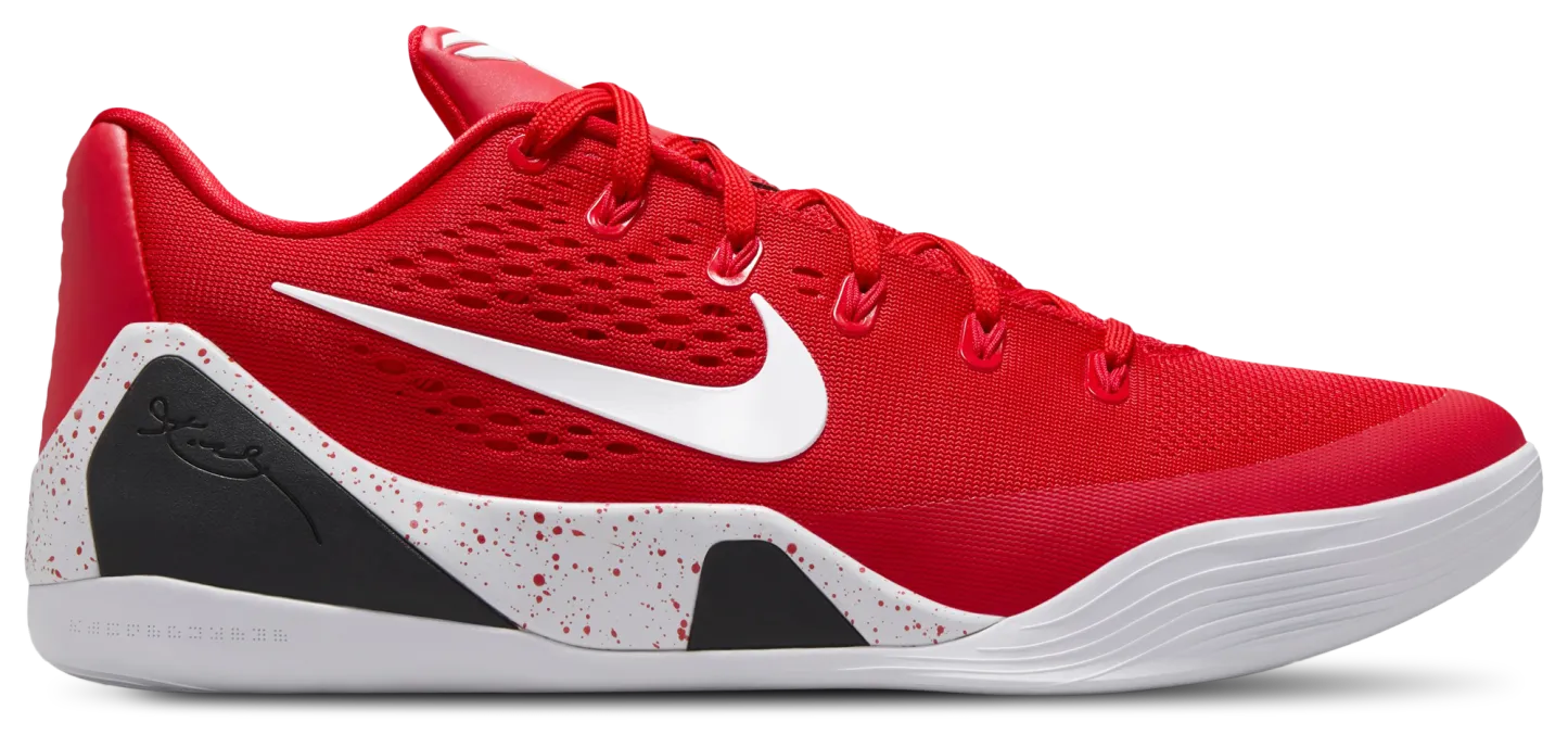 Nike Kobe 9 Elite Low EM - University Red/White - Image 1