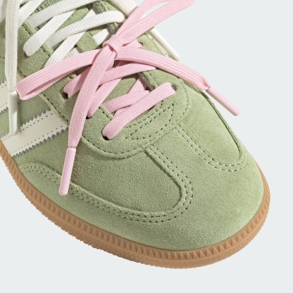 adidas SAMBA MATCHA Shoes - Magic Lime / Off White / Gum - View 12