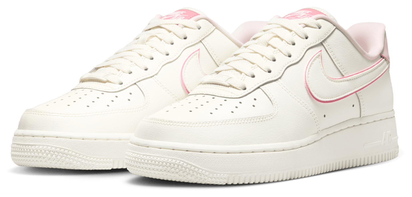 Nike Air Force 1 Low '07 - Pink/White - Image 6