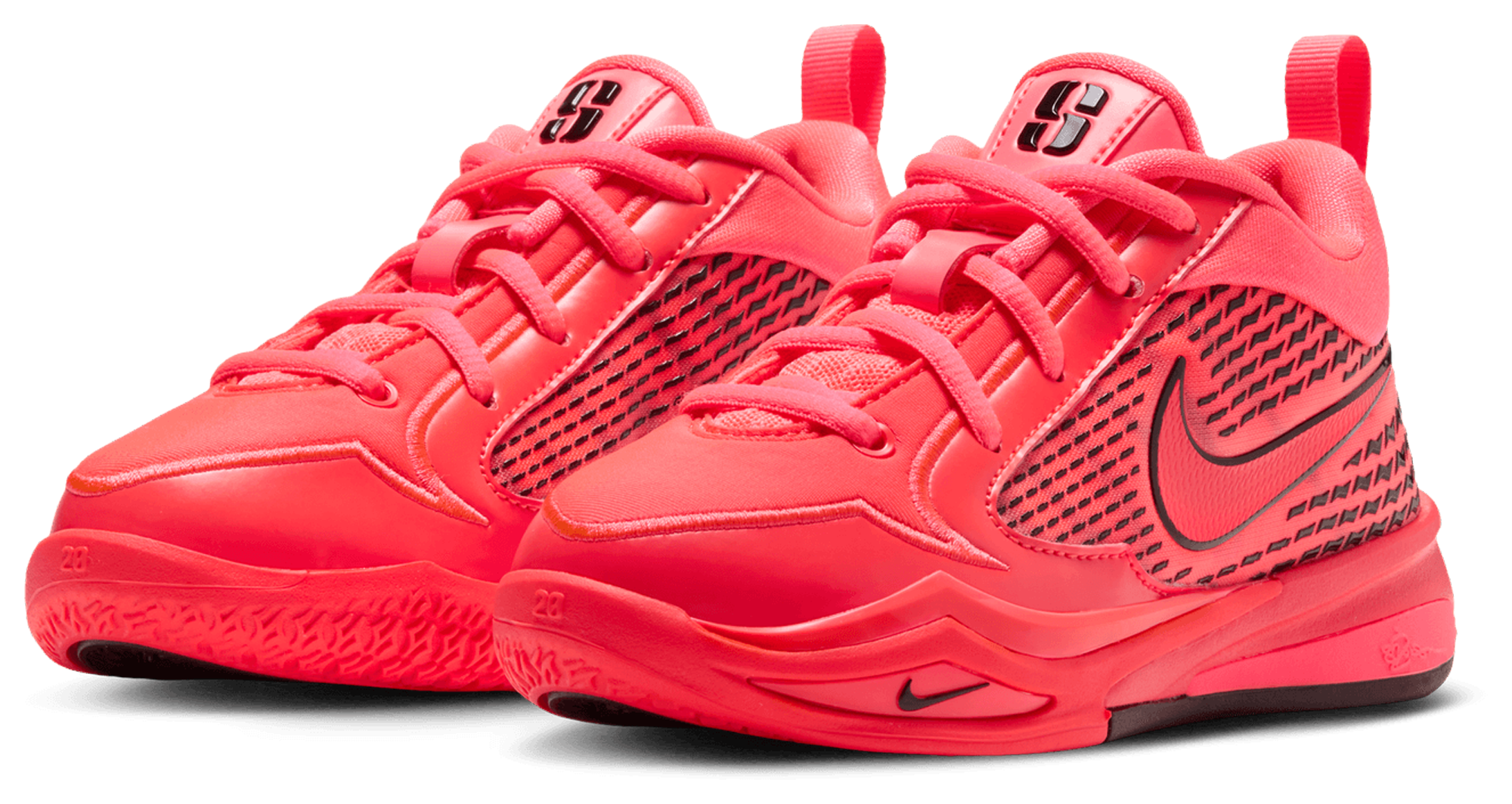 Nike Sabrina 4 童款 - Red/Black/Pink - Image 6