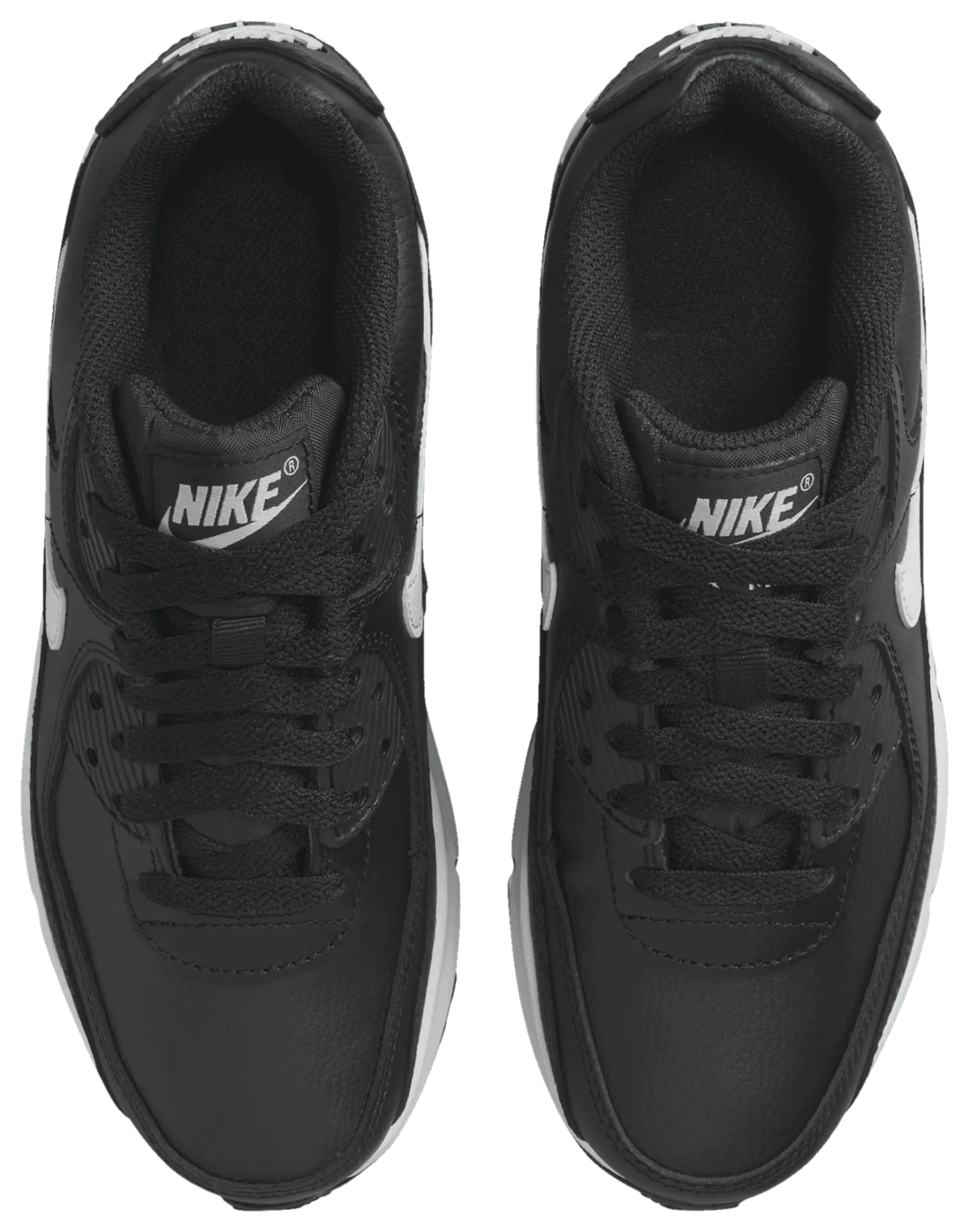 Nike Air Max 90 童款 - Black/Black/White - Image 4