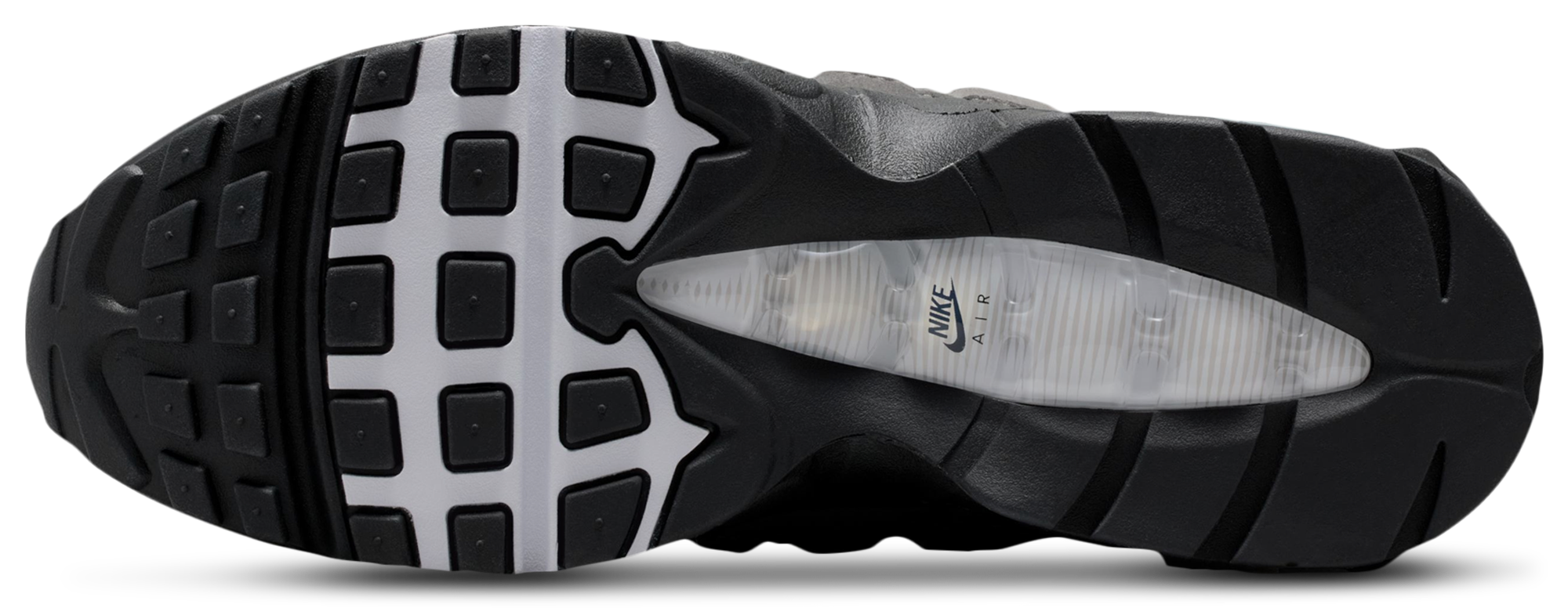 Nike Air Max 95 - Men's - Black/White/Med Ash Gray - Image 5