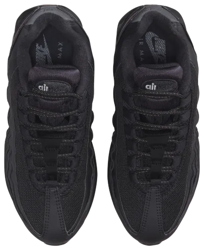 Nike Air Max 95 BB Leather 童款 - Black/Black/Anthracite - Image 4