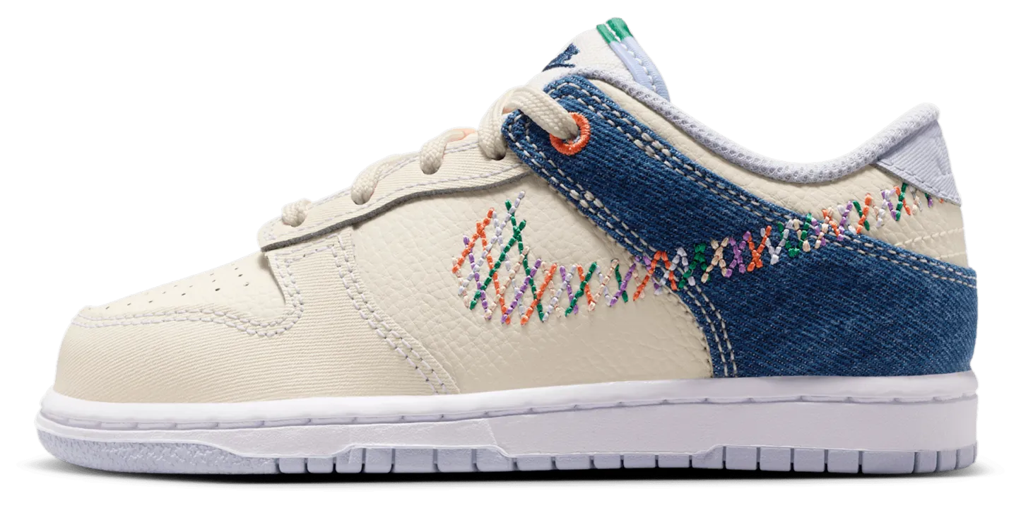 Nike Dunk Low 童款 - Soft Pearl/Multicolor (R1826022) - Image 2