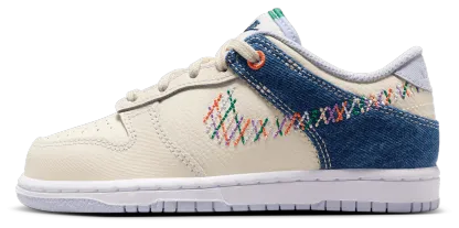Nike Dunk Low 童款 - Soft Pearl/Multicolor (R1826022) - Image 2