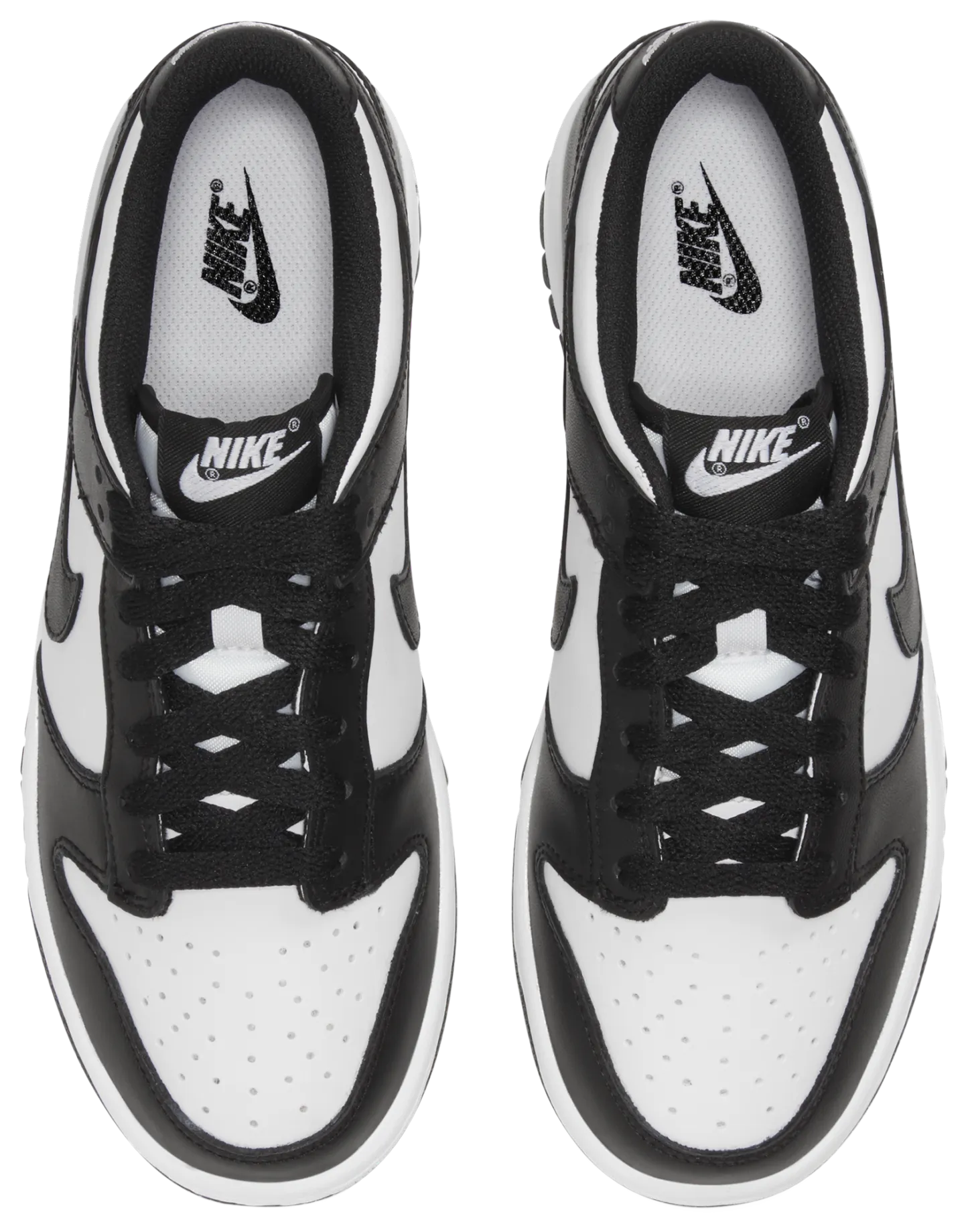 Nike Dunk Low 童款 - White/Black - Image 4