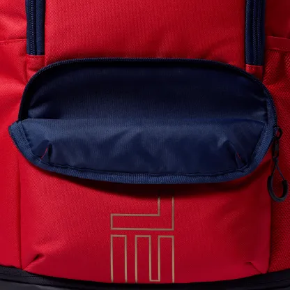 Nike Varsity Elite Backpack - Black/University Red/Metallic Gold - Image 5