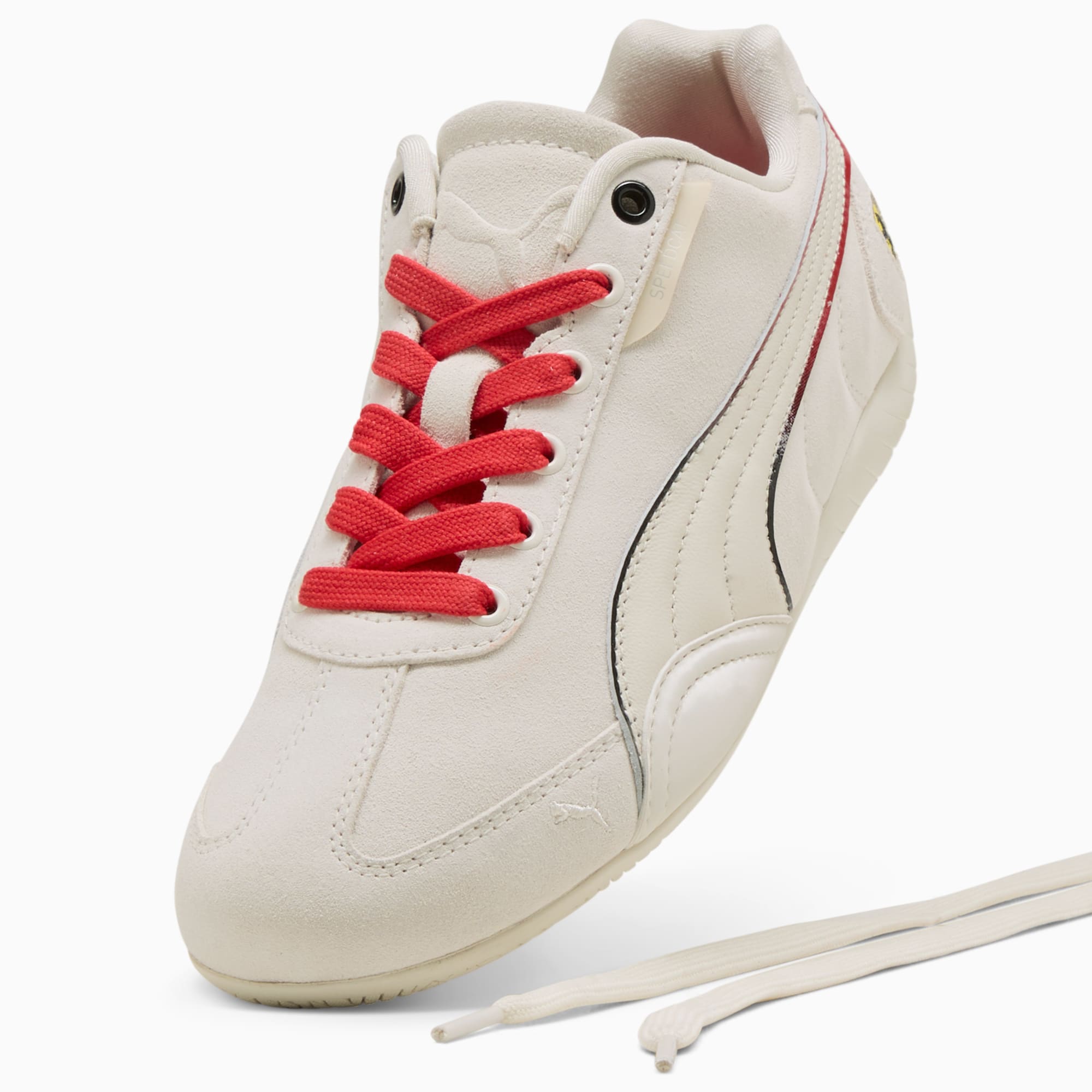 Scuderia Ferrari Speedcat Women's Sneakers - Vapor Gray-Rosso Corsa - 6