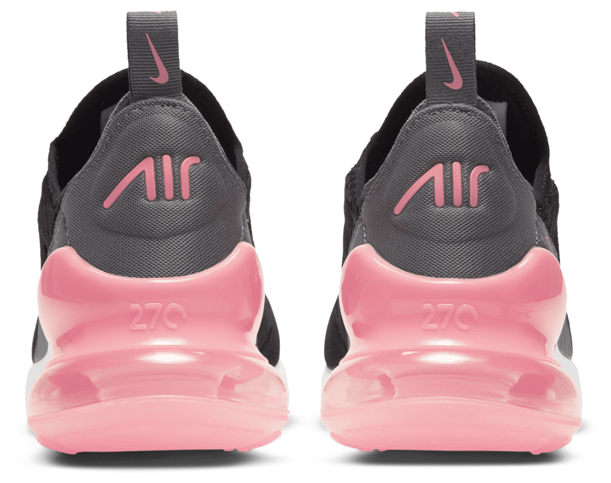 Nike Air Max 270 童款 - Black/Metallic Silver/Smoke Grey - Image 3