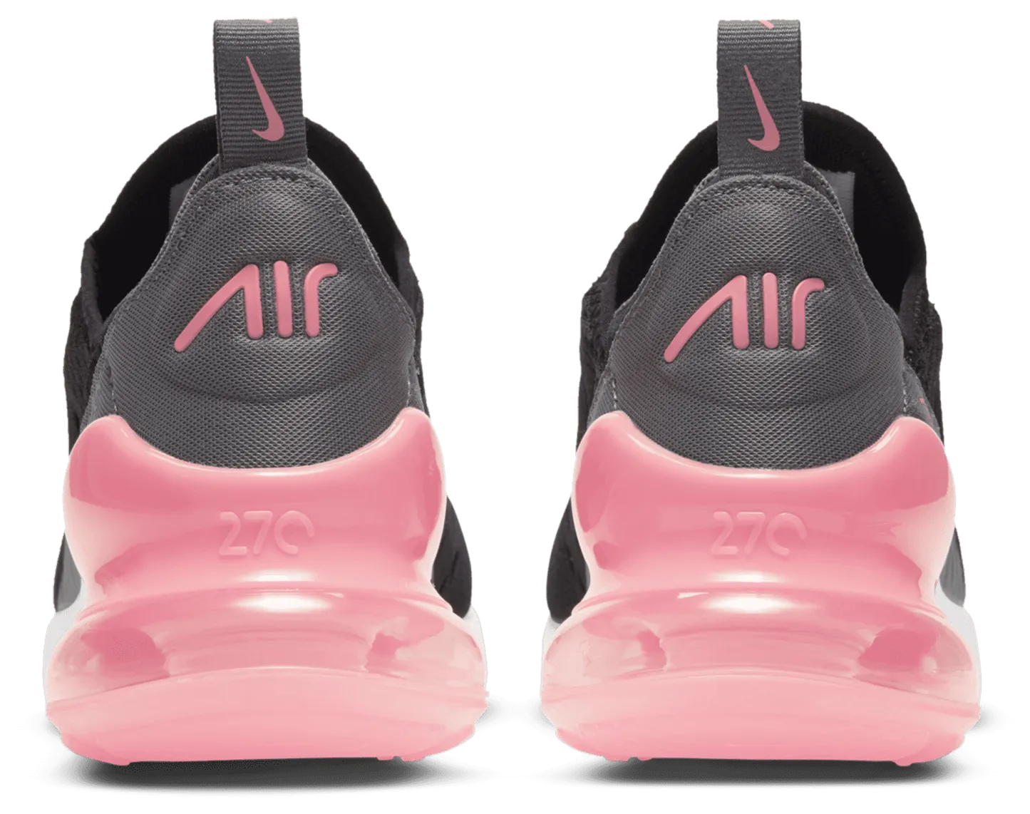 Nike Air Max 270 童款 - Black/Metallic Silver/Smoke Grey - Image 3
