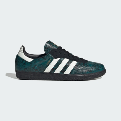 adidas SAMBA OG SHOES - Rich Green / Off White / Core Black - View 3