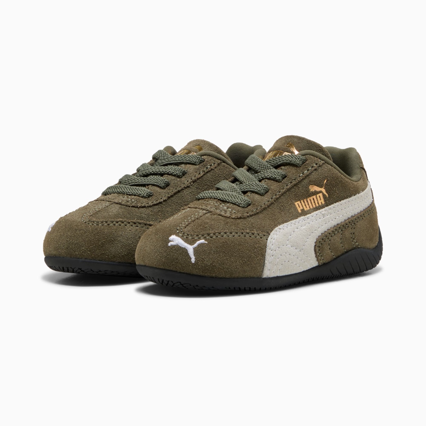 Speedcat OG Toddlers' Easy On Sneakers - Loden Green-PUMA White - 2