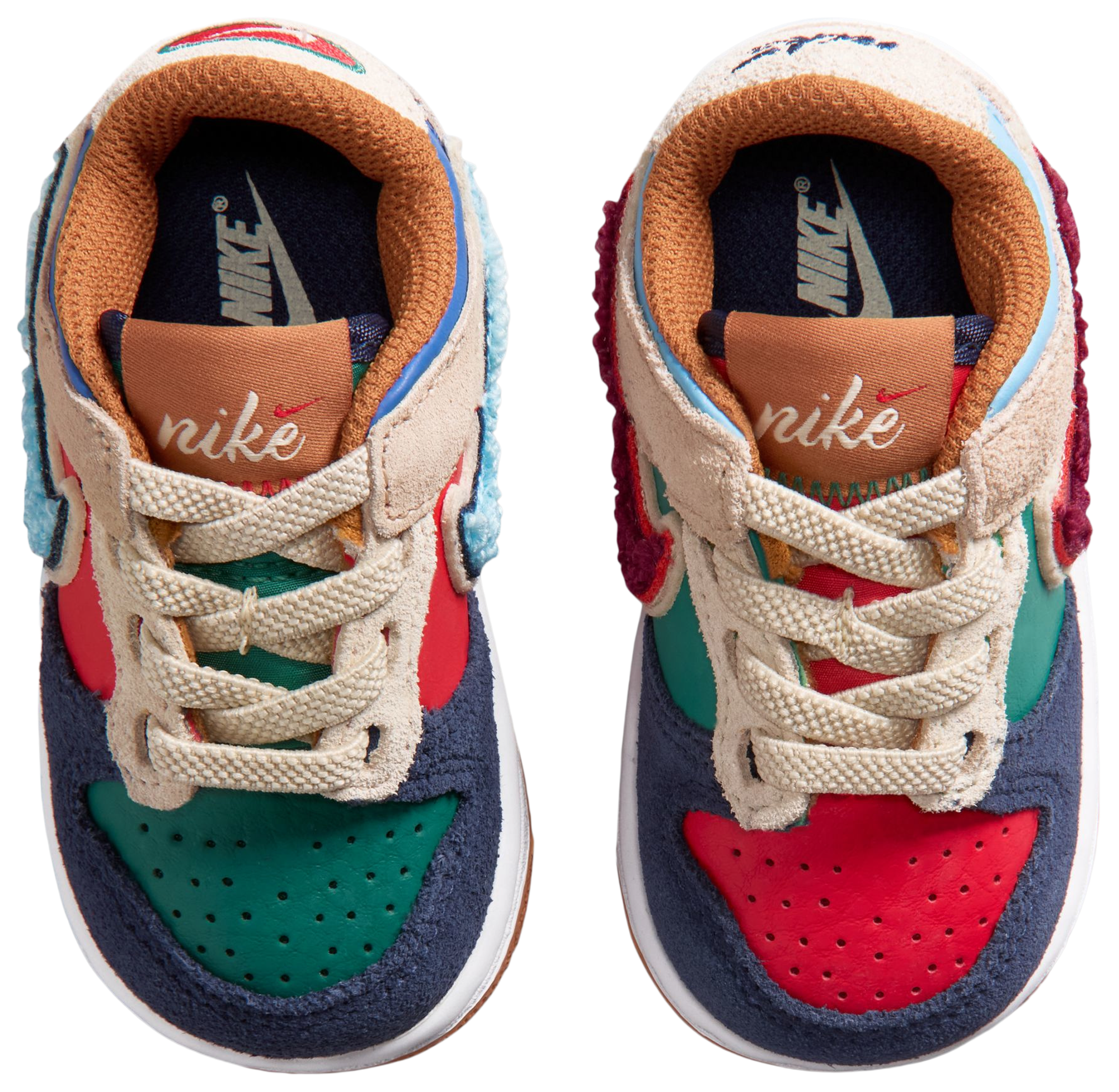Nike Dunk Low 童款 - Red/Blue - Image 6