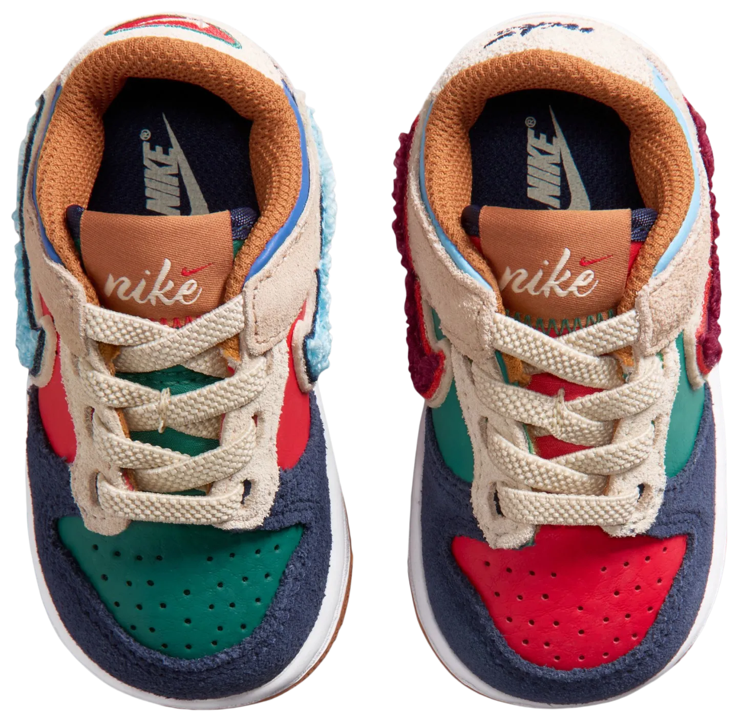 Nike Dunk Low 童款 - Red/Blue - Image 6