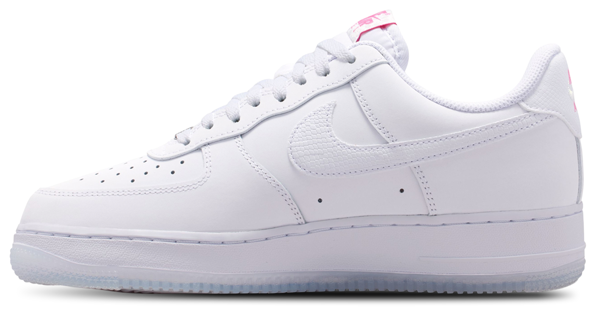 Nike Air Force 1 '07 FL1 - White/White/Lotus Pink - Image 2