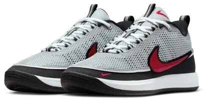 Nike Book 2 - Metallic Silver/Sport Red/Black - Image 6
