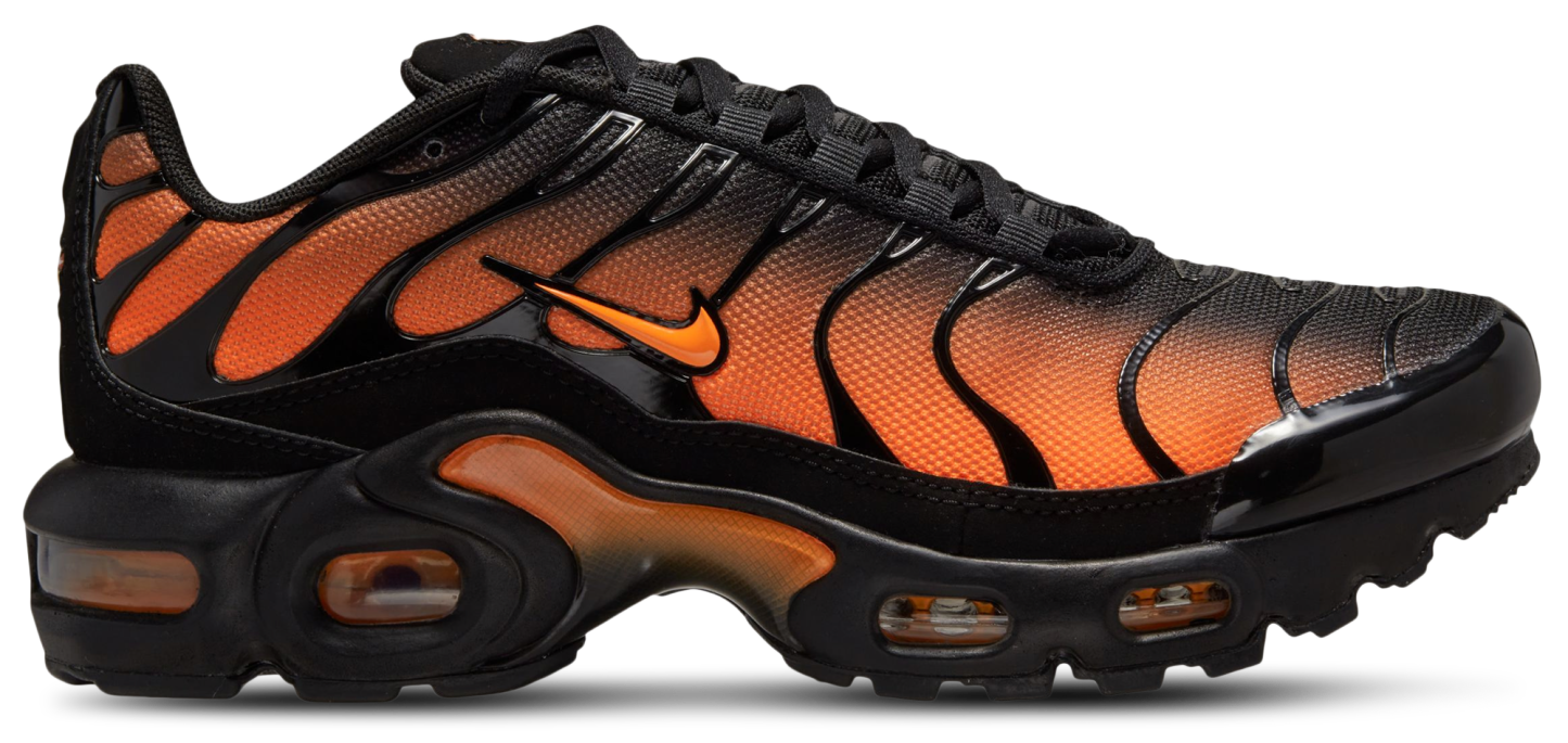 Nike Air Max Plus 童款 - Black/Total - Image 1