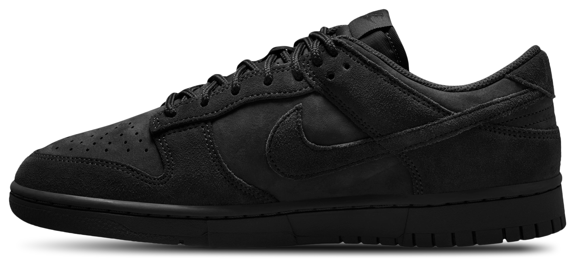 Nike Dunk Low Retro Se Nubuck - Black/Black/Black - Image 2
