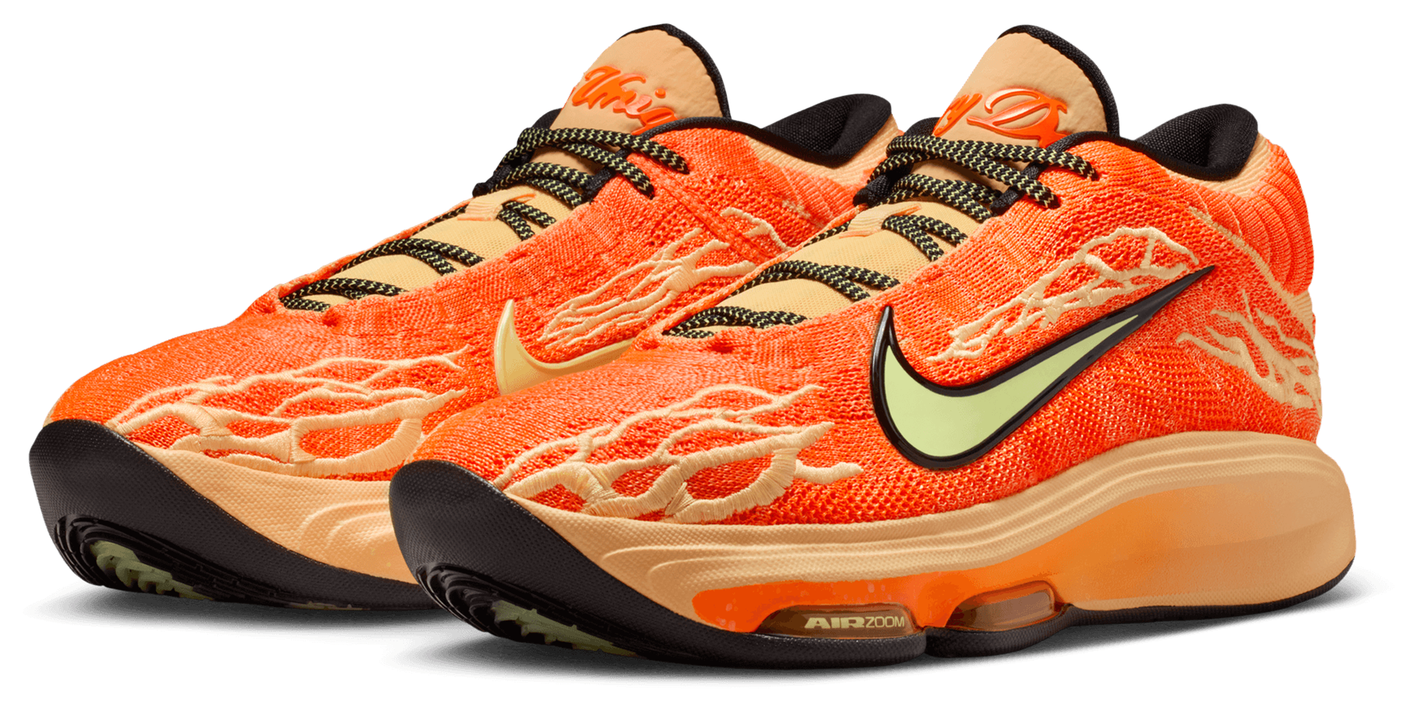 Nike G.T. Hustle 3 - Barely Volt/Melon Tint/Black - Image 6