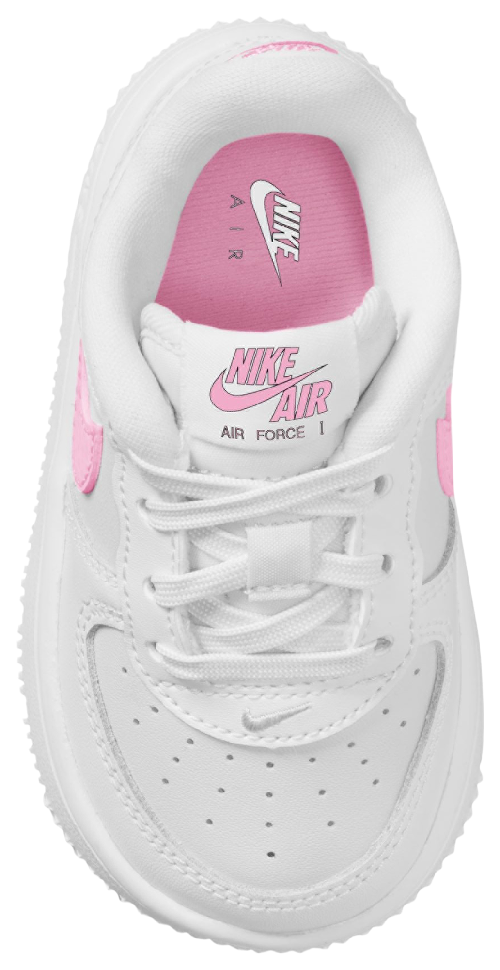 Nike Air Force 1 Low Lace 童款 - White/Pink - Image 3