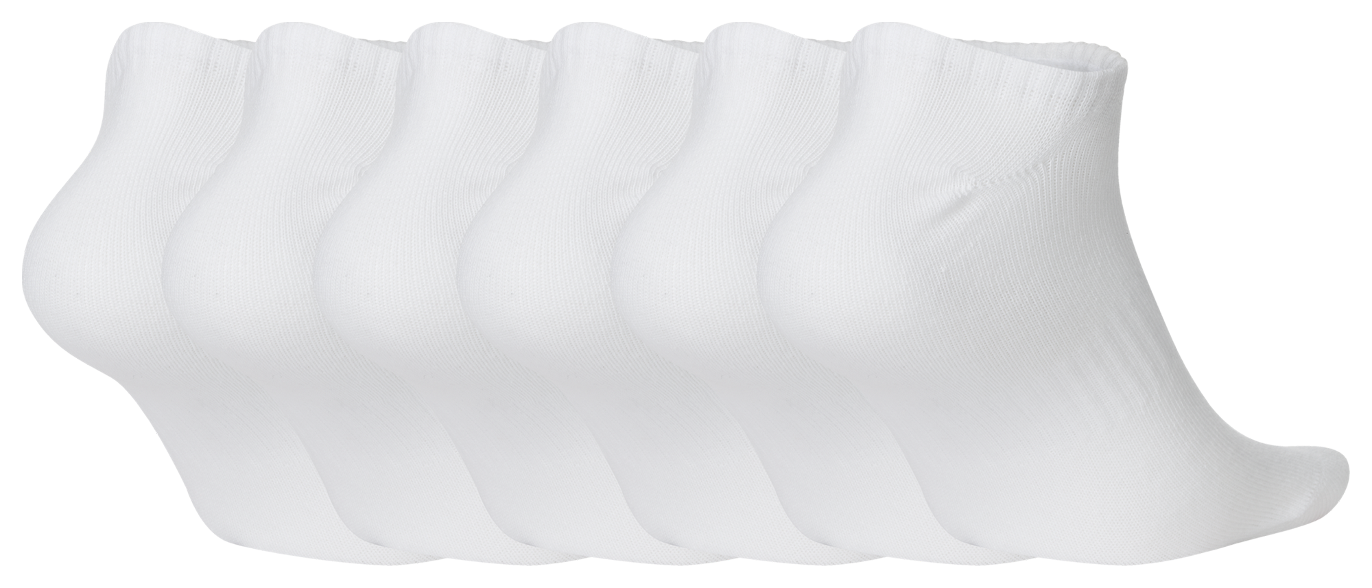 Nike Everyday Lightweight No Show Socks 6PK - White/Black - Image 2