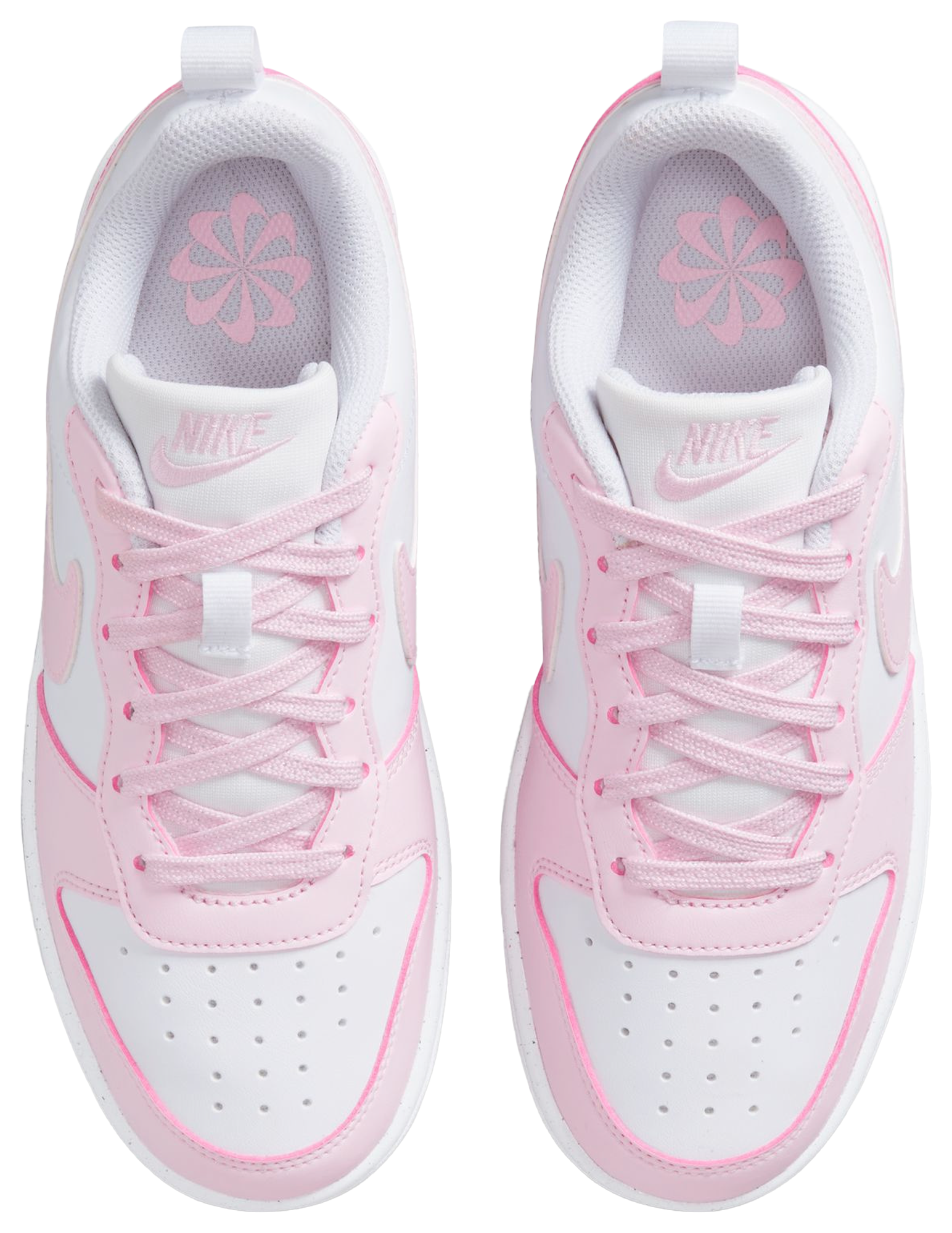 Nike Court Borough Low Recraft 童款 - White/Pink Foam - Image 5