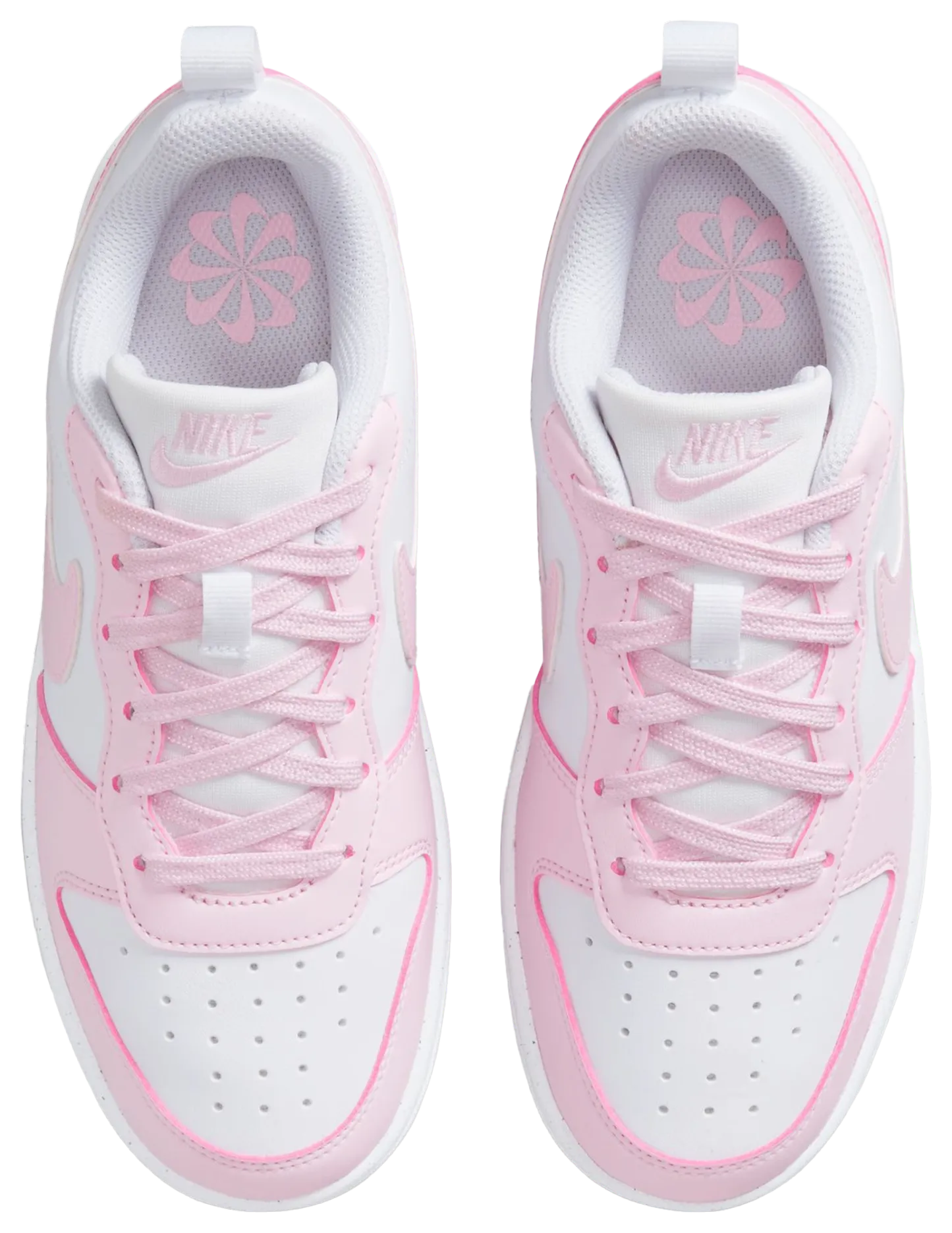 Nike Court Borough Low Recraft 童款 - White/Pink Foam - Image 5