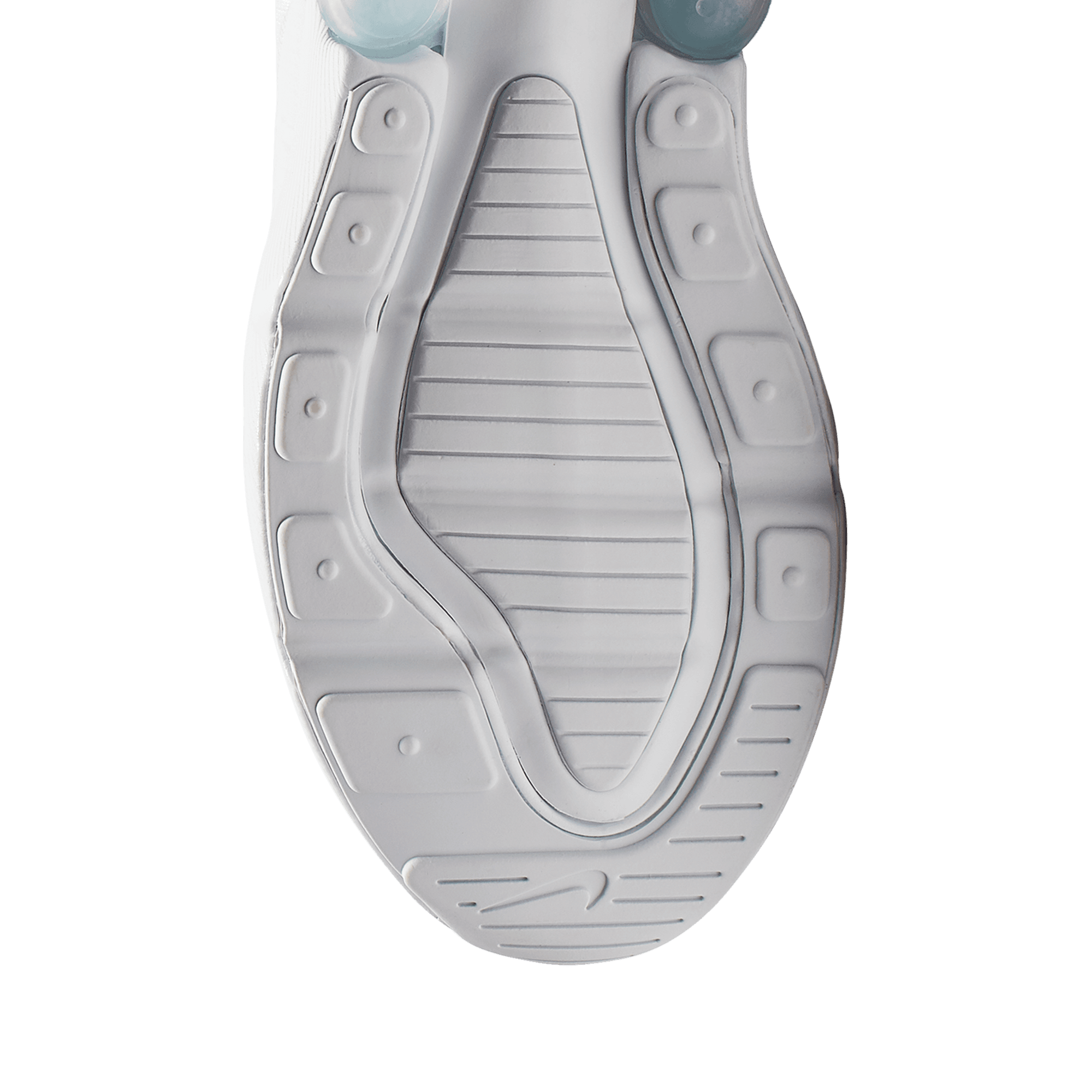 Nike Air Max 270 童款 - White/White/Metallic Silver - Image 5