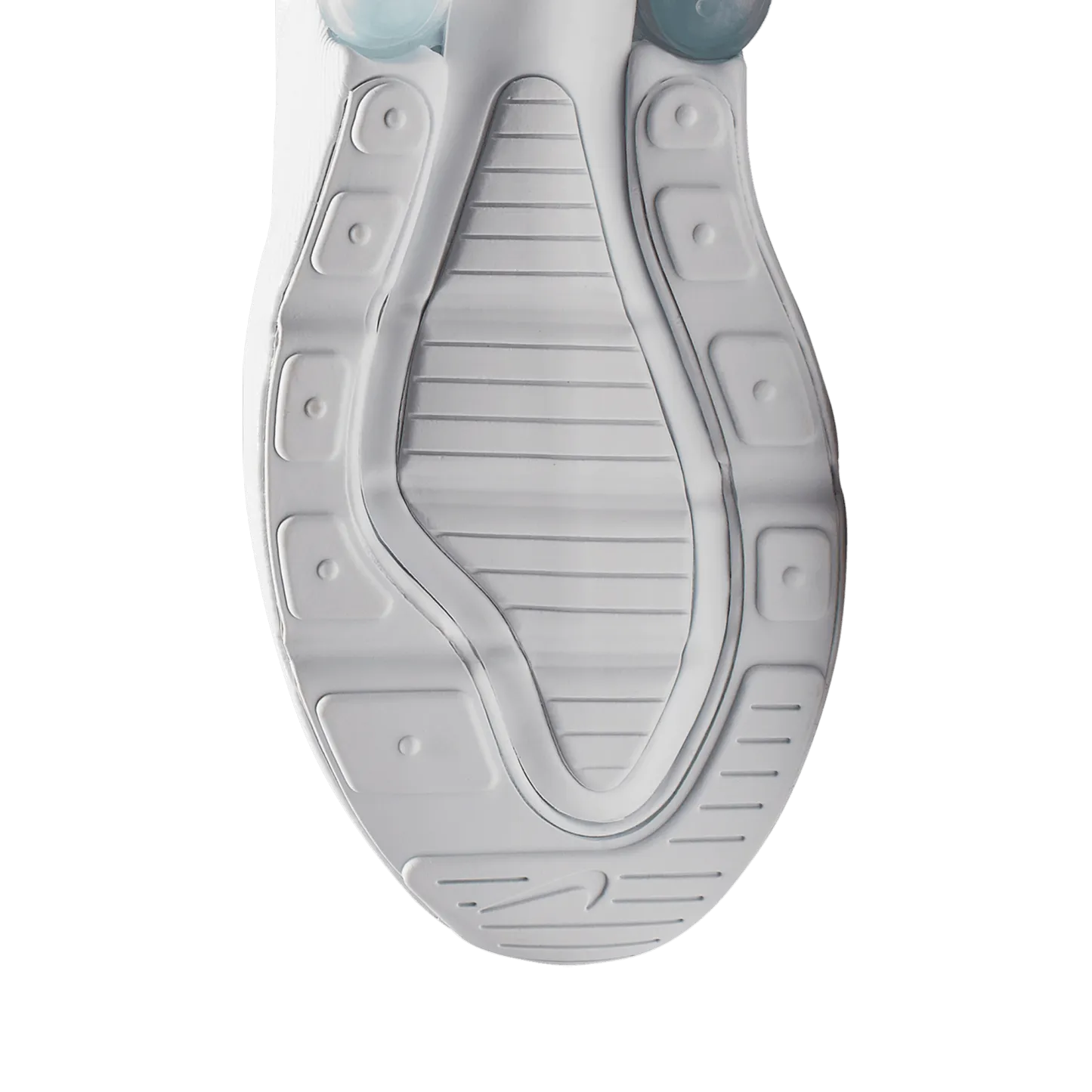 Nike Air Max 270 童款 - White/White/Metallic Silver - Image 5