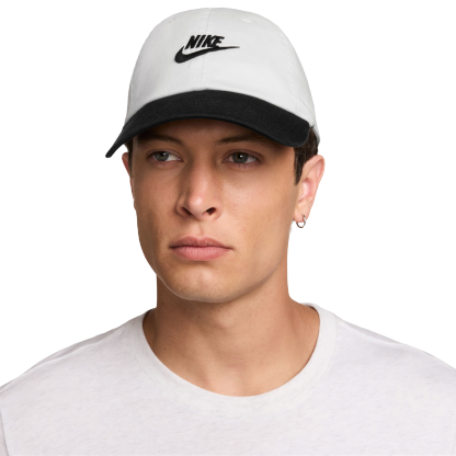 Nike Club H86 Adjustable Cap - White/Black - Image 1