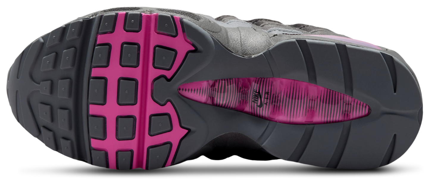 Nike Air Max 95 童款 - Black/Playful Pink/Cool Gray - Image 5