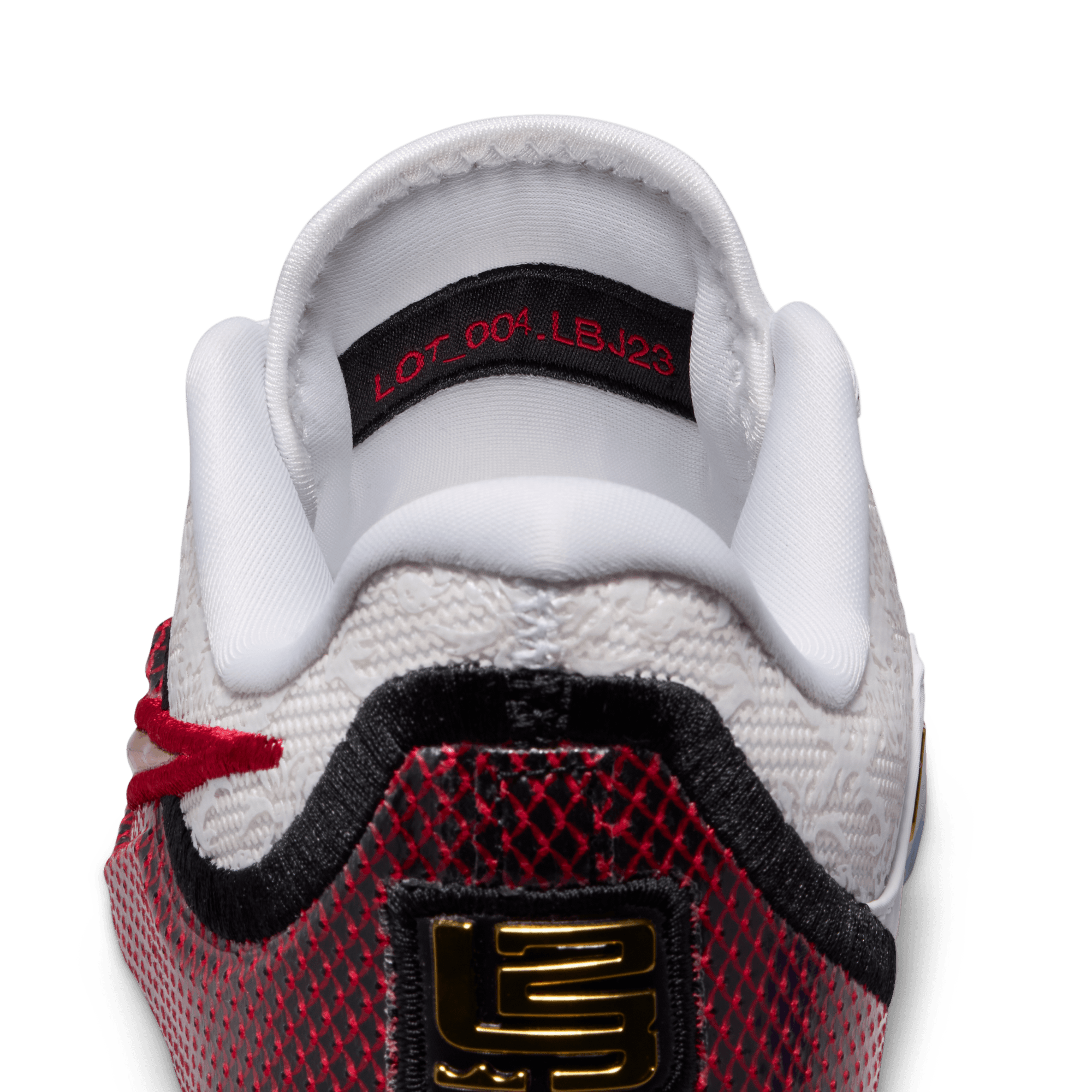 Nike LeBron XXIII 童款 - University Red/White/Metallic Gold - Image 9