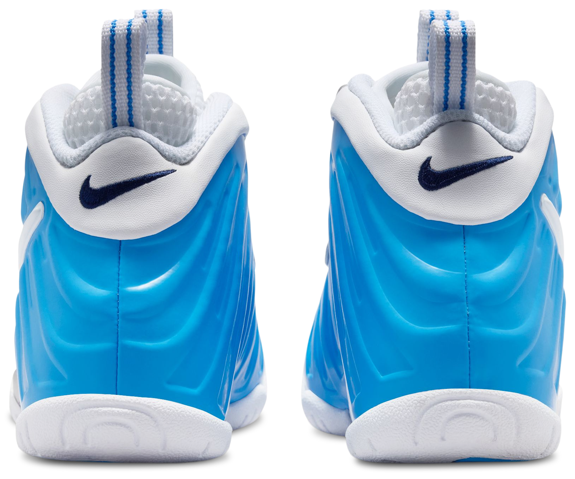 Nike Little Posite Pro 童款 - University Blue/White/Midnight Navy - Image 3