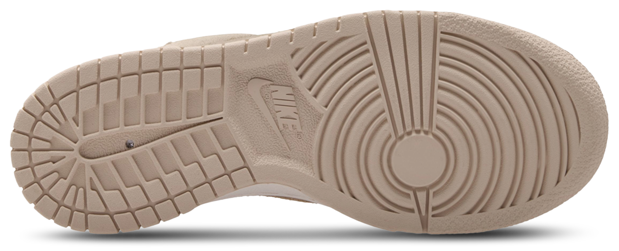 Nike Dunk Low Suede 童款 - White/Tan - Image 4