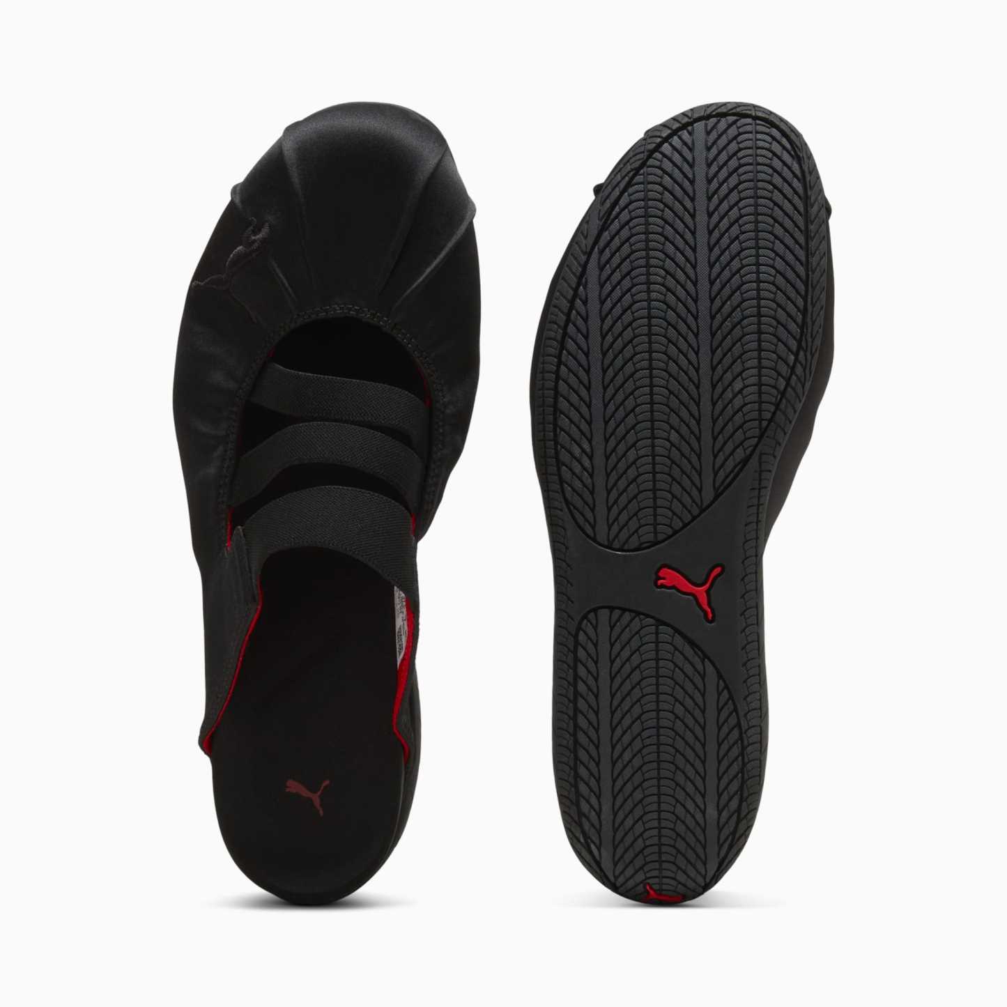 Speedcat Mule Satin Women's Sneakers - PUMA Black-For All Time Red - 6