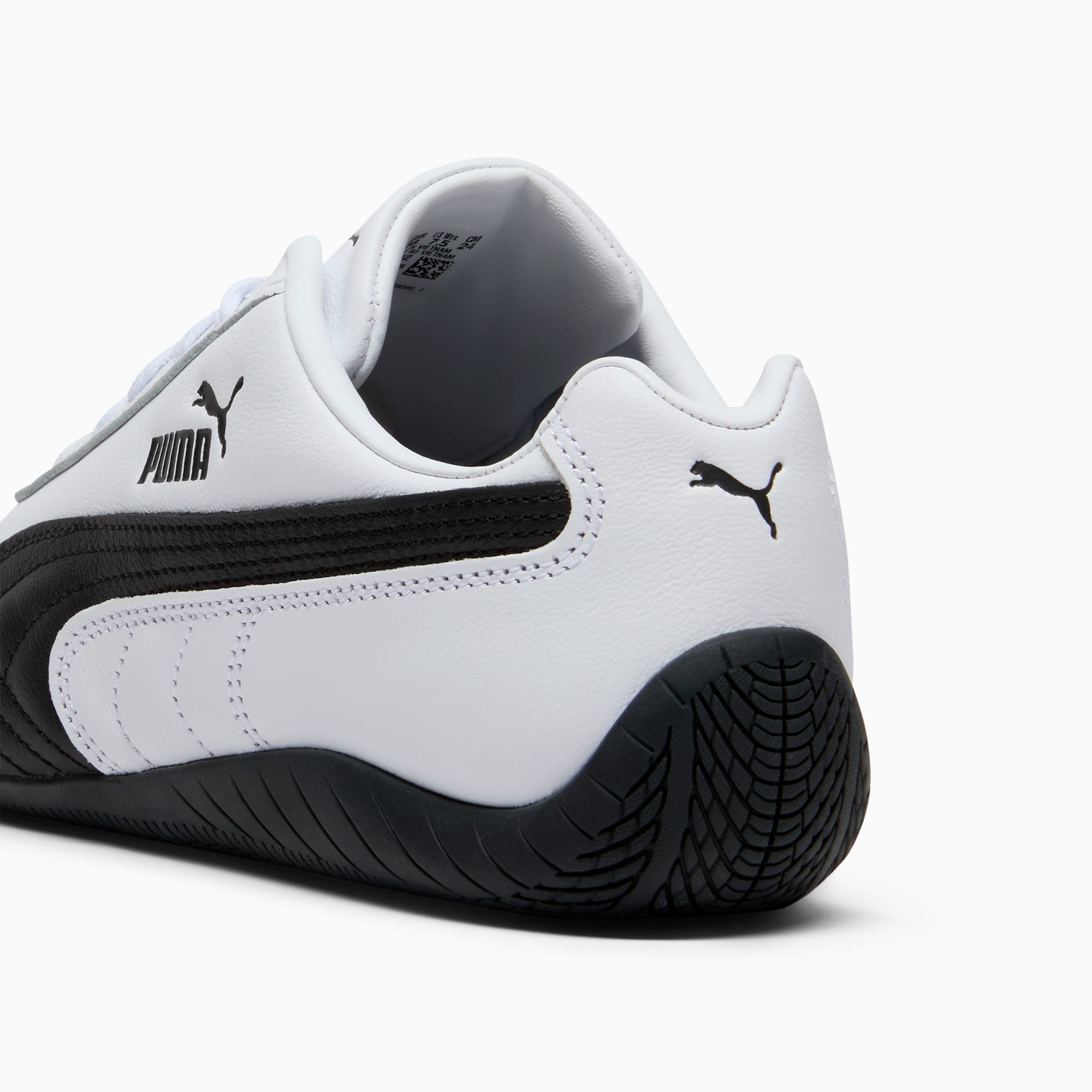 Speedcat Leather Women's Sneakers - PUMA White-PUMA Black - 5