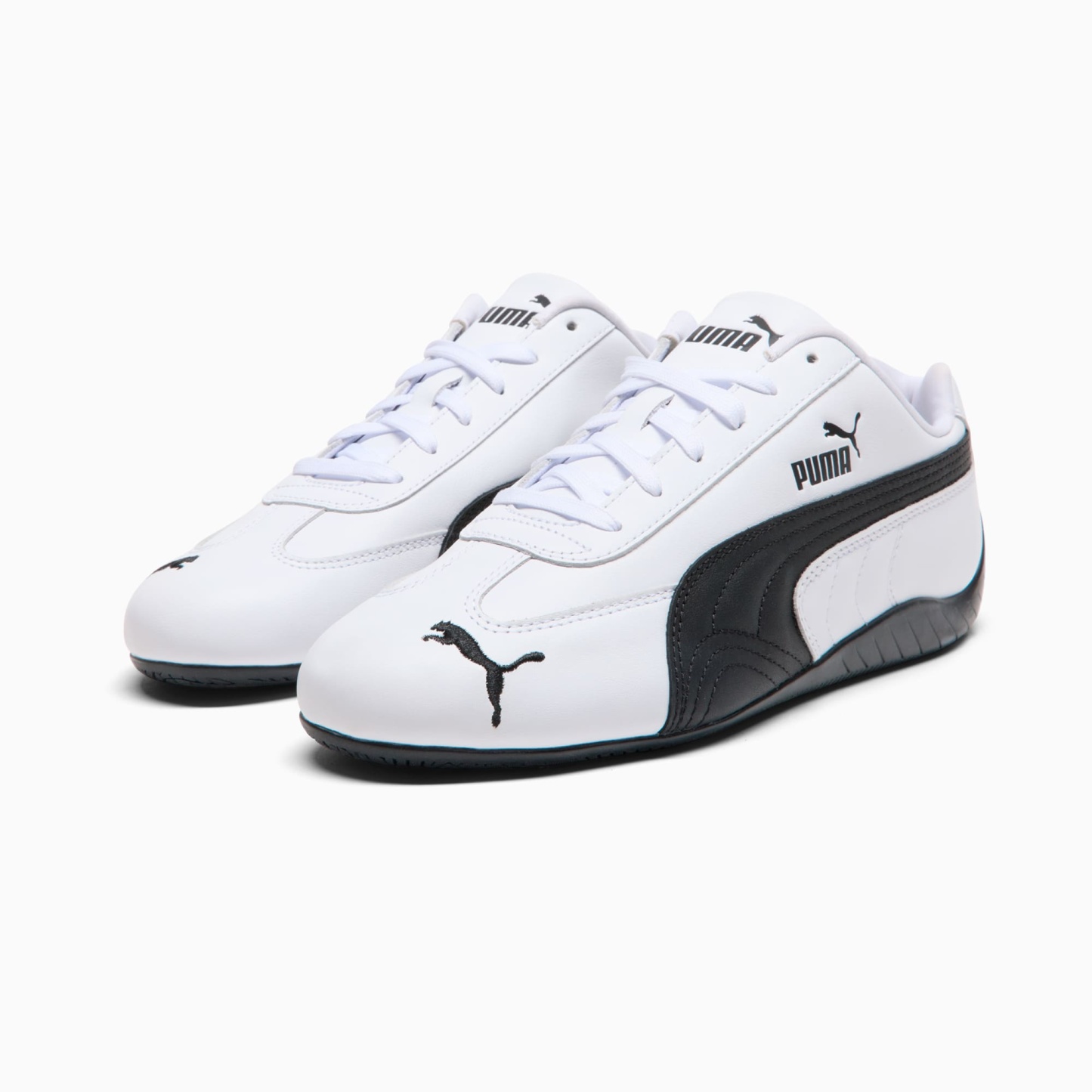 Speedcat Full Leather Men's Sneakers - PUMA White-PUMA Black - 4