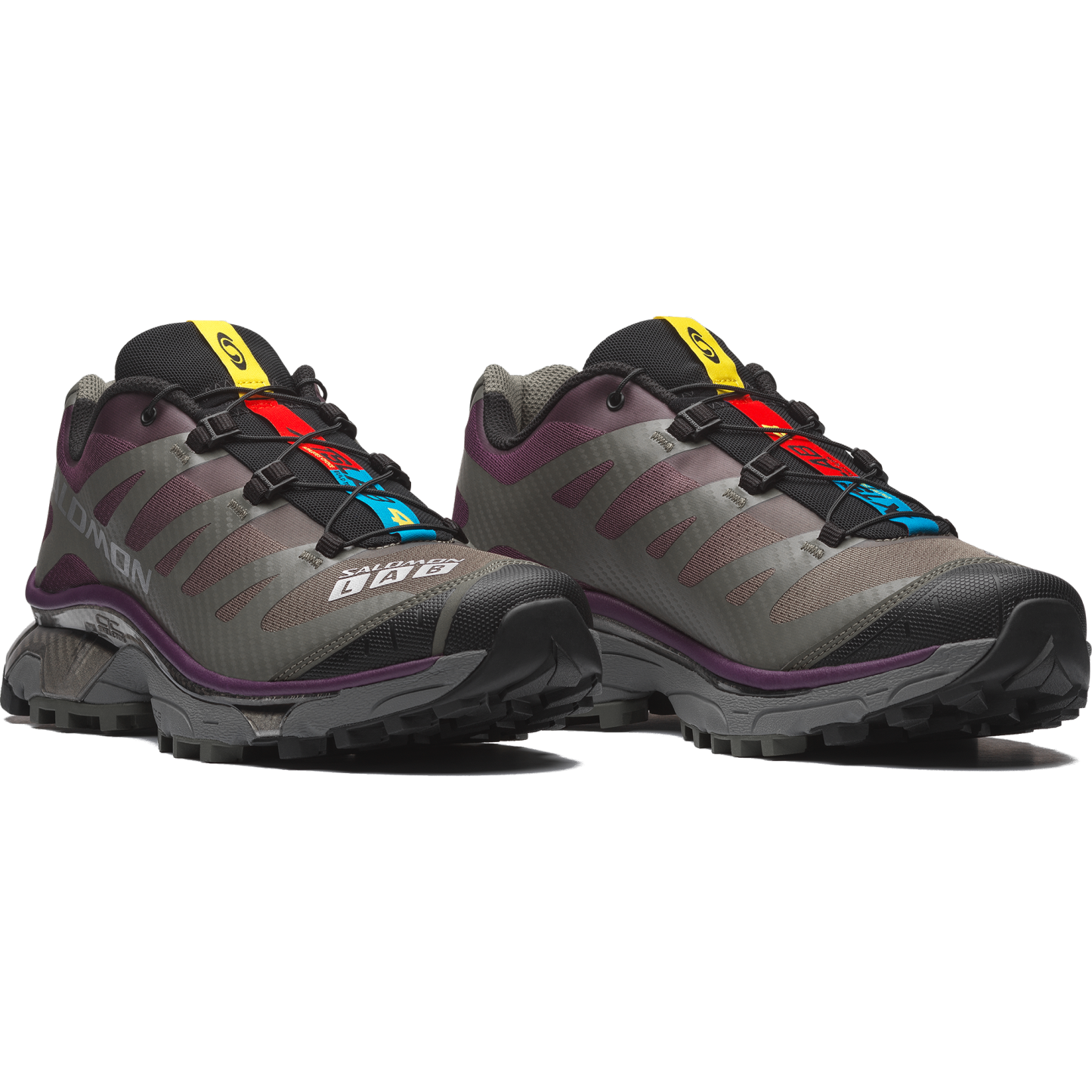 Salomon XT-4 OG - Black / Grape Leaf / Winter Bloom - View 3