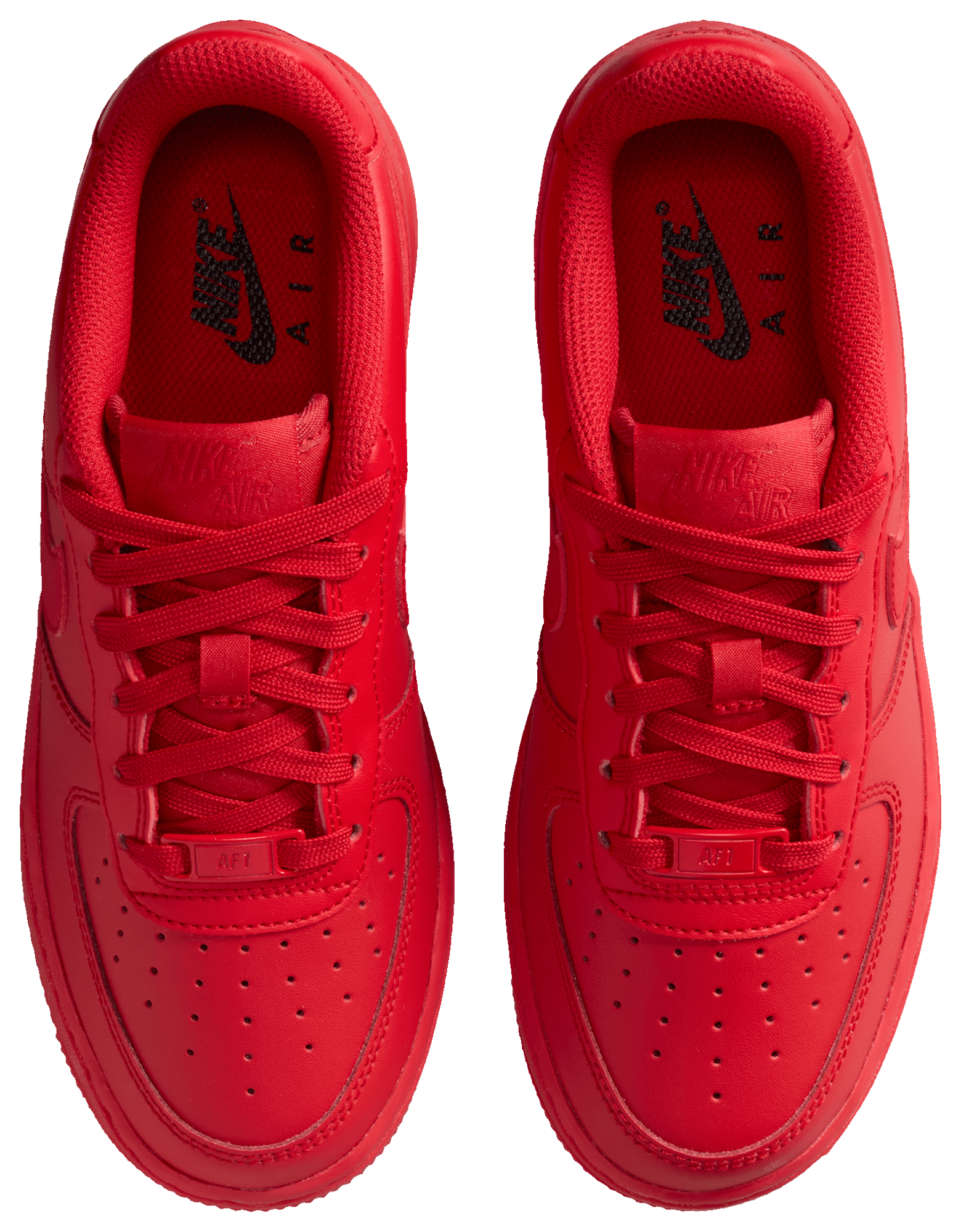 Nike Air Force 1 童款 - Red/Black - Image 4