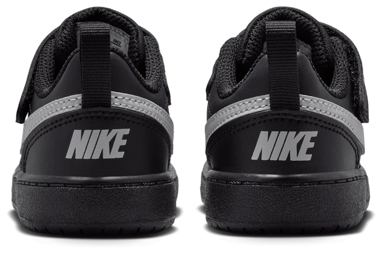 Nike Court Borough Low Recraft 童款 - Black/Black/Grey Fog - Image 3